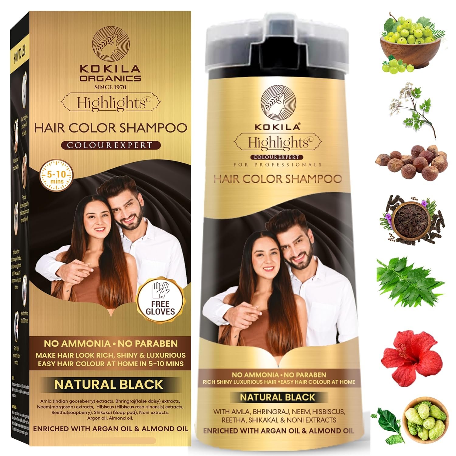 Kokila Natural Black